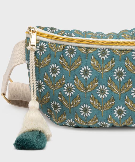Sac banane en coton matelassé avec motifs fleuris femme vue2 - GEMO (ACCESS) - GEMO