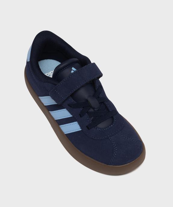 Baskets en cuir suédé VL Court 3.0 à scratch garçon - Adidas vue5 - ADIDAS - GEMO