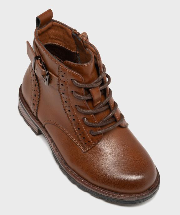 Bottines à lacets et zip fille vue5 - LOVELY WINGS GEMO FOR GOOD - GEMO