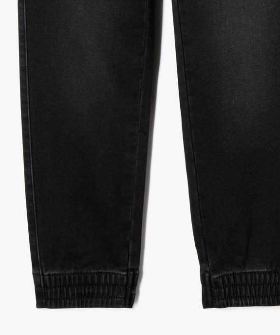 Pantalon jogger en toile denim garçon vue4 - GEMO (ENFANT) - GEMO