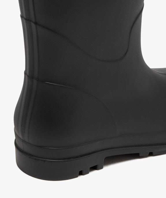 Bottes de pluie femme unies à semelle crantée vue6 - GEMO (EQUIPT) - GEMO