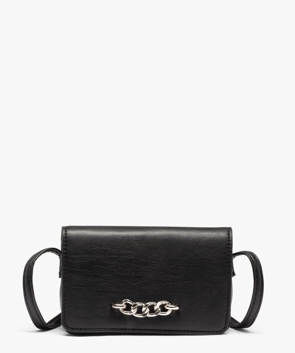 Pochette femme avec rabat et chaîne métallique vue1 - GEMO (ACCESS) - GEMO