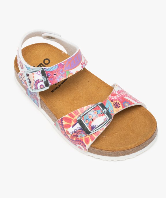 Sandales fille à brides à boucle et semelle liège vue5 - GEMO (ENFANT) - GEMO