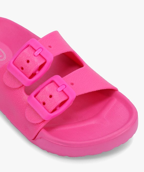 Mules de piscine fille unies à brides ajustables vue6 - GEMO (ENFANT) - GEMO