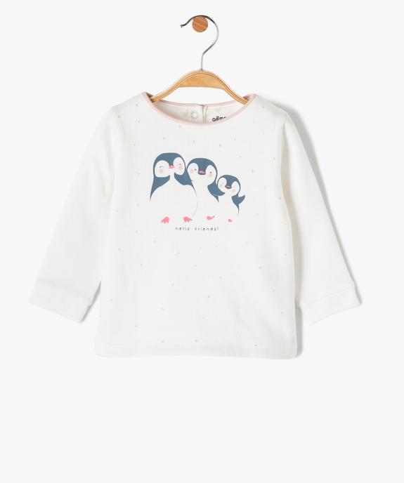 Sweat bébé fille molletonné avec motif animalier vue1 - GEMO(BEBE DEBT) - GEMO