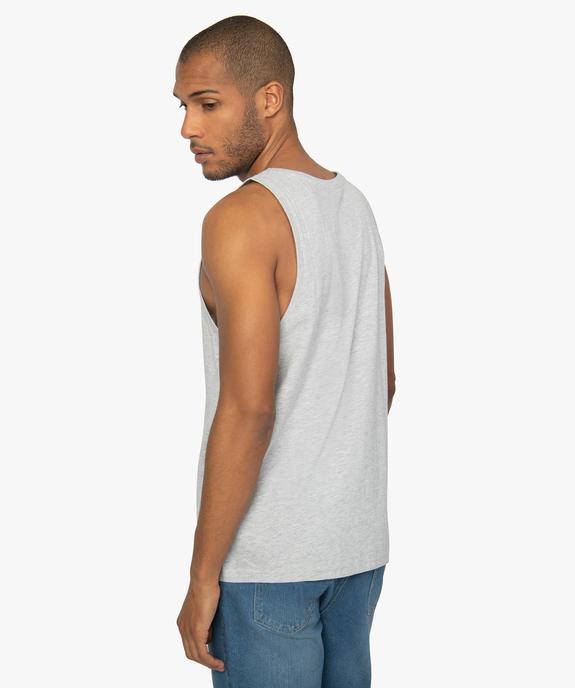 Débardeur homme uni vue3 - GEMO (HOMME) - GEMO