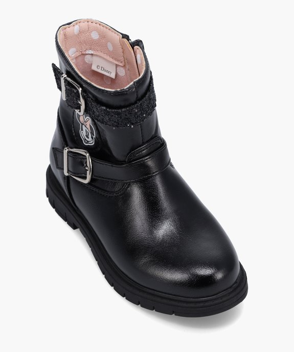 Bottines fille unies à semelle crantée – Minnie vue5 - MINNIE - GEMO