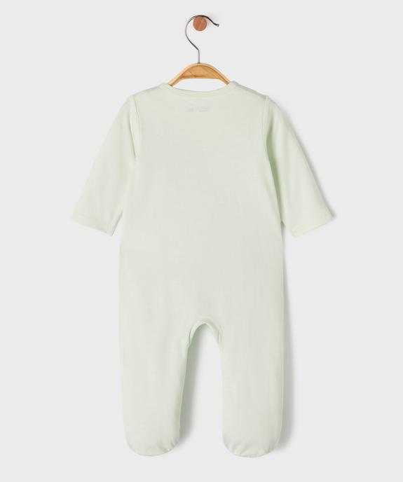 Pyjama en coton ouvert devant motif dinosaures bébé garçon vue2 - GEMO 4G BEBE - GEMO