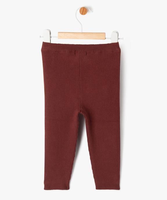 Pantalon en maille côtelée bébé fille vue4 - GEMO(BEBE DEBT) - GEMO