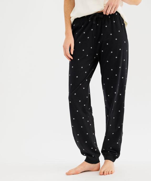 Pantalon de pyjama à motifs étoiles mixte vue1 - GEMO 4G FEMME - GEMO
