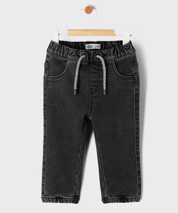 Jean jogger à taille ajustable bébé garçon vue1 - GEMO 4G BEBE - GEMO