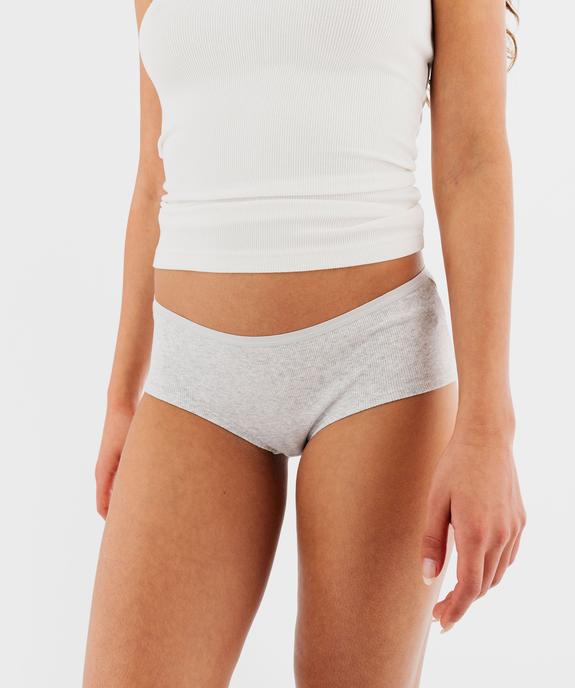 Shorty en maille côtelée femme (lot de 2) vue3 - GEMO 4G FEMME - GEMO