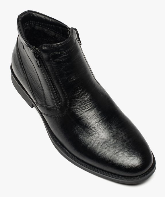 Boots homme fermeture à double zip sur le dessus vue5 - GEMO(URBAIN) - GEMO