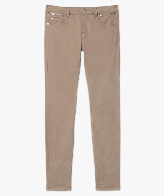 Pantalon femme coupe slim effet push-up vue4 - GEMO(FEMME PAP) - GEMO