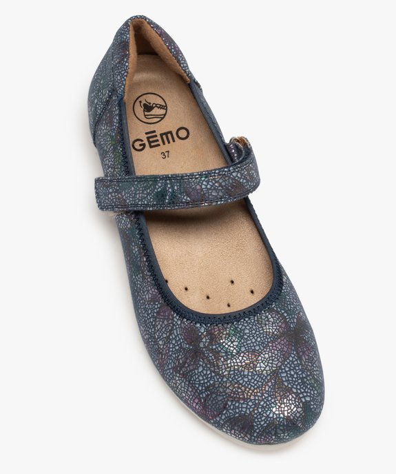 Escarpins femme confort à bride et talon compensé  vue5 - GEMO (CONFORT) - GEMO