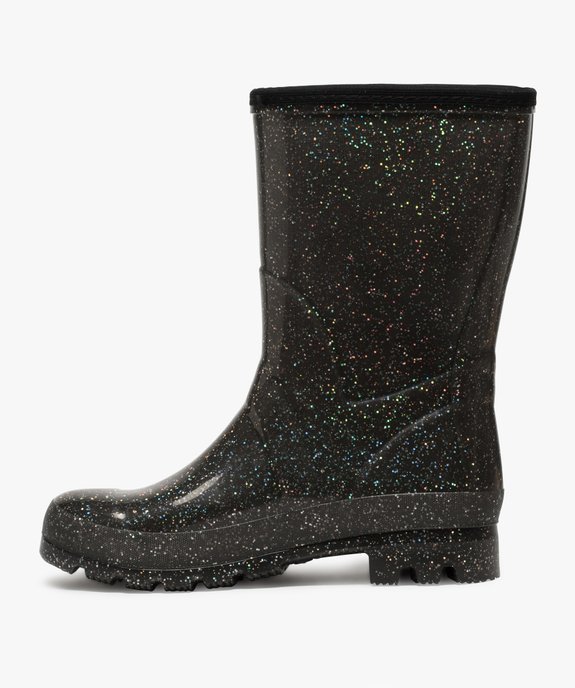 Bottes de pluie femme à paillettes avec doublure chaude vue3 - GEMO (EQUIPT) - GEMO