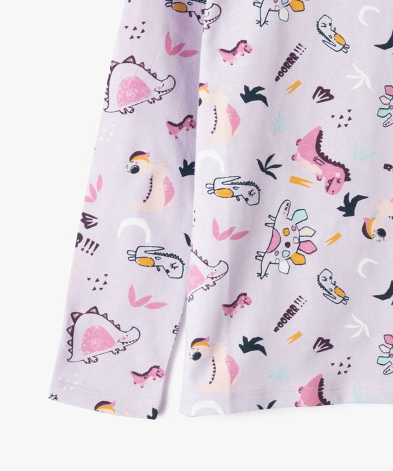 Pyjama fille avec motifs dinosaures vue2 - GEMO (ENFANT) - GEMO