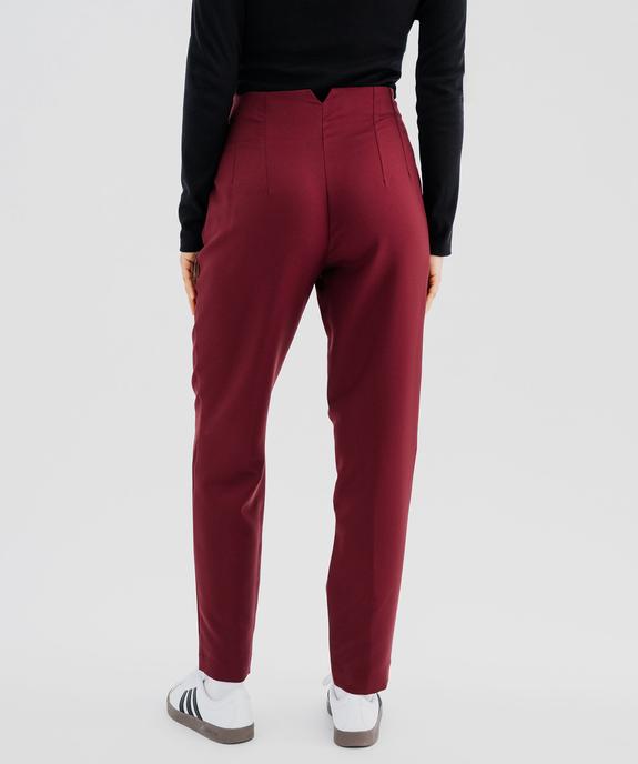 Pantalon de costume fluide avec pinces femme vue3 - GEMO(FEMME PAP) - GEMO
