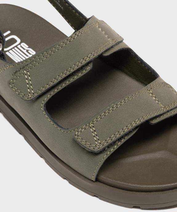 Sandales à scratch monochromes garçon - 5 Miles vue6 - 5 MILES - GEMO