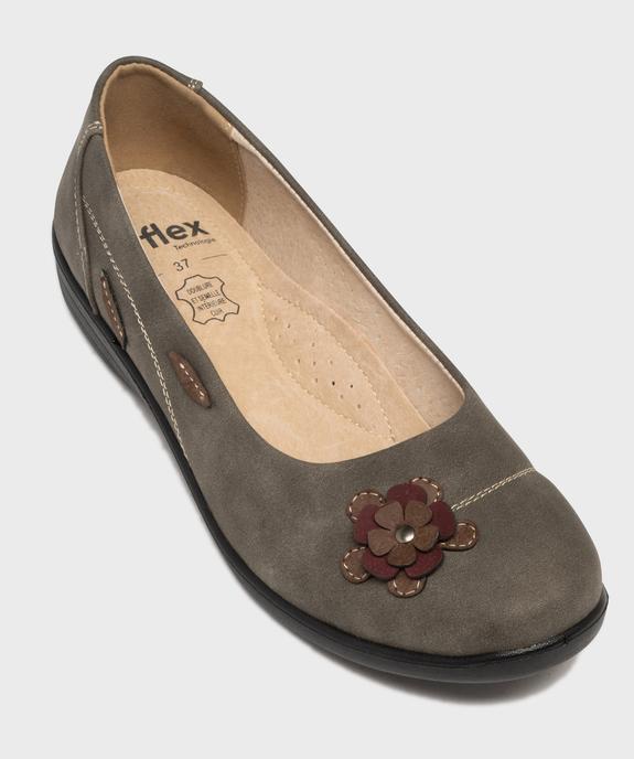 Ballerines confort avec motif fleur en relief femme vue5 - G'FLEX - GEMO