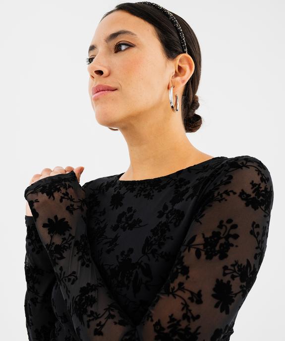Robe longue ajustée femme vue2 - GEMO(FEMME PAP) - GEMO