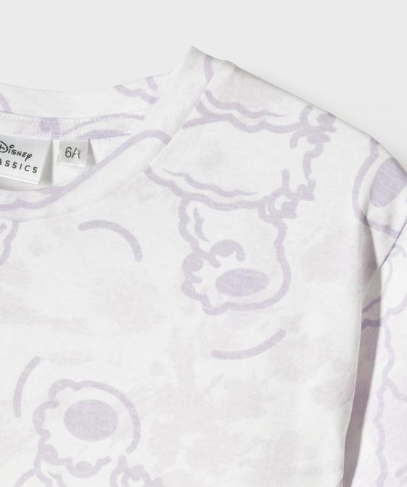 Tee-shirt manches courtes coupe courte imprimé fille - Stitch vue2 - LILO & STITCH - GEMO