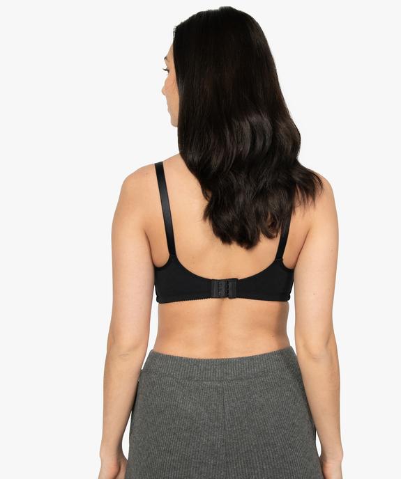 Soutien-gorge d'allaitement en coton biologique vue3 - GEMO 4G MATERN - GEMO