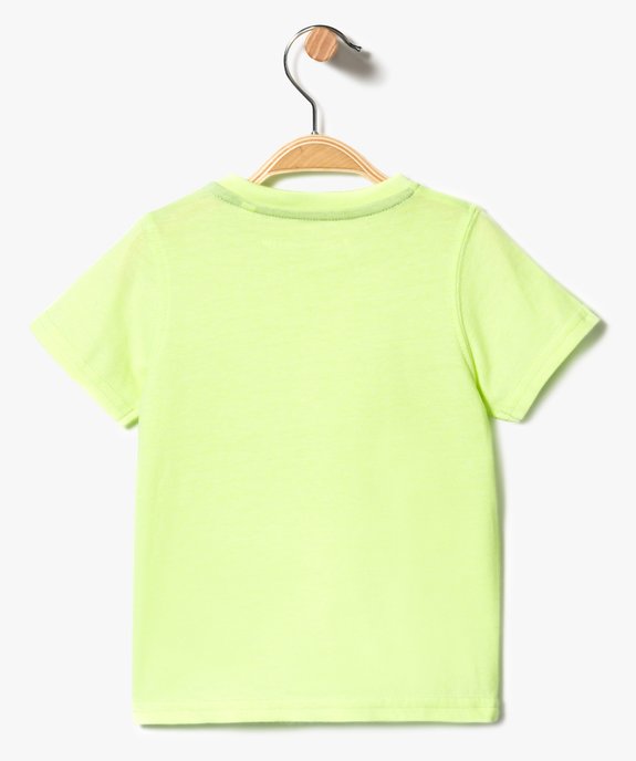 Tee-shirt uni à manches courtes vue2 - GEMO(BEBE DEBT) - GEMO