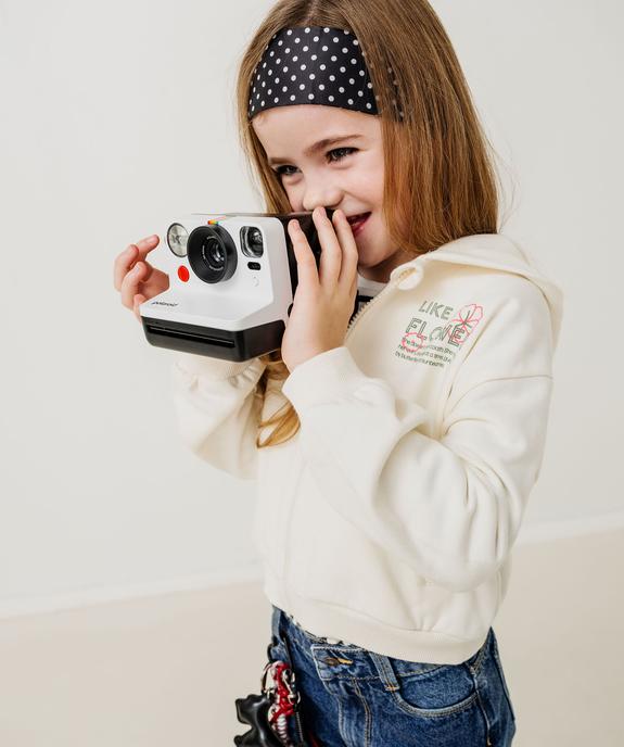 Sweat zippé à capuche imprimé devant et dos fille vue1 - GEMO 4G FILLE - GEMO