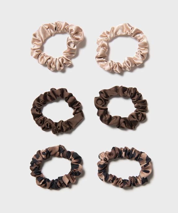 Chouchous pour les cheveux en matière satinée (lot de 6) vue1 - GEMO (ACCESS) - GEMO