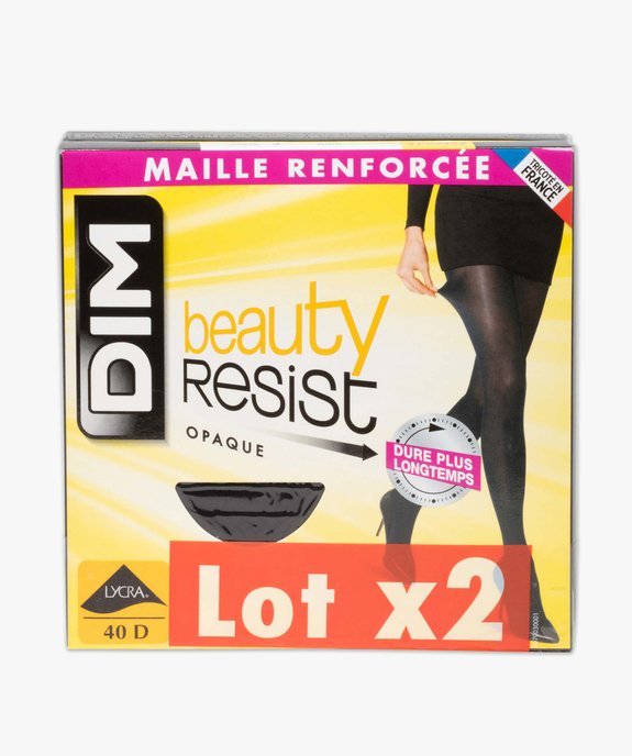 Collants femme opaque Beauty Resist (lot de 2) - DIM vue4 - DIM - GEMO