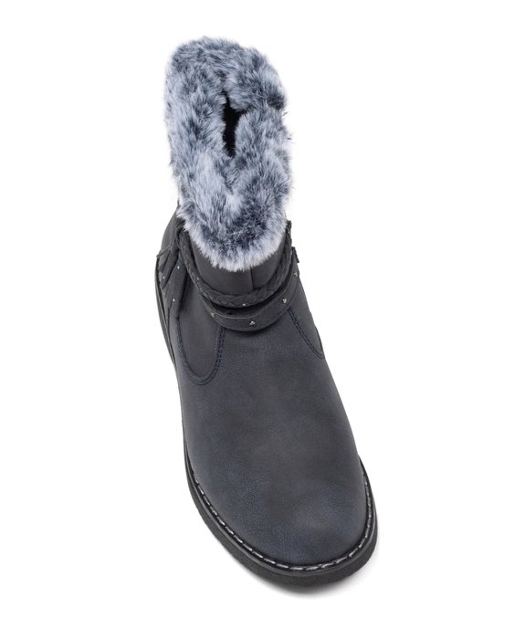 Boots fourrées à brides et zip pratique fille vue5 - GEMO (ENFANT) - GEMO
