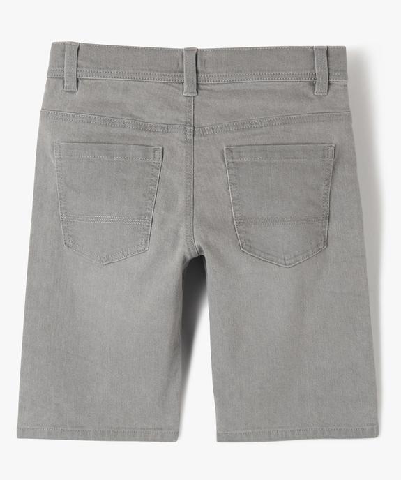 Bermuda en denim coupe slim garçon vue3 - GEMO (JUNIOR) - GEMO