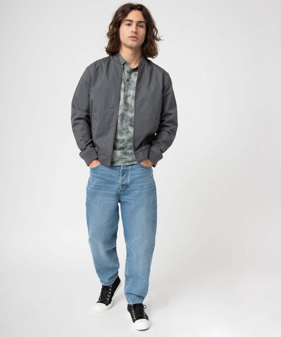 Blouson homme zippé en toile de coton vue5 - GEMO (HOMME) - GEMO