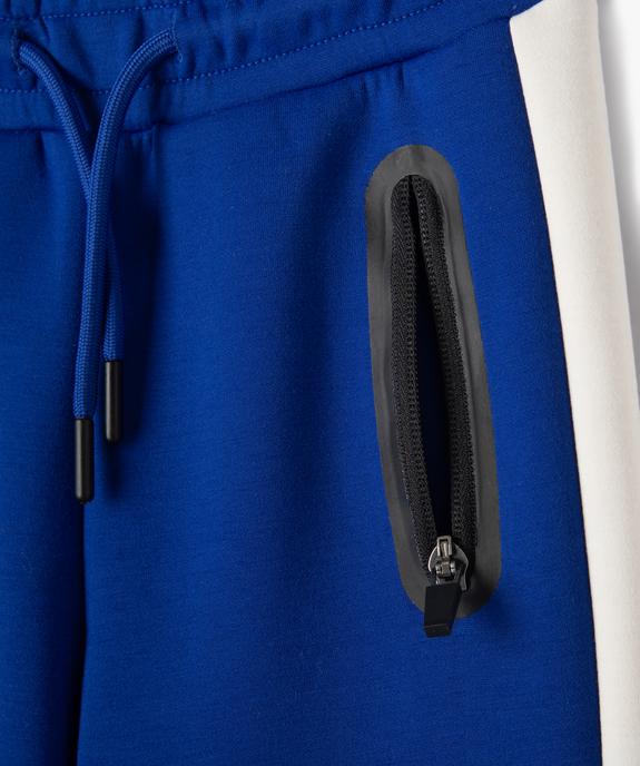 Bermuda en maille douce et extensible à poches zippées garçon vue2 - GEMO (ENFANT) - GEMO