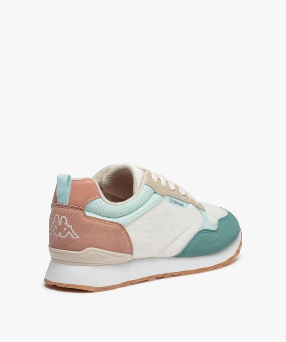 Baskets femme colorées toile et suédine – Kappa Electraw vue4 - KAPPA - GEMO