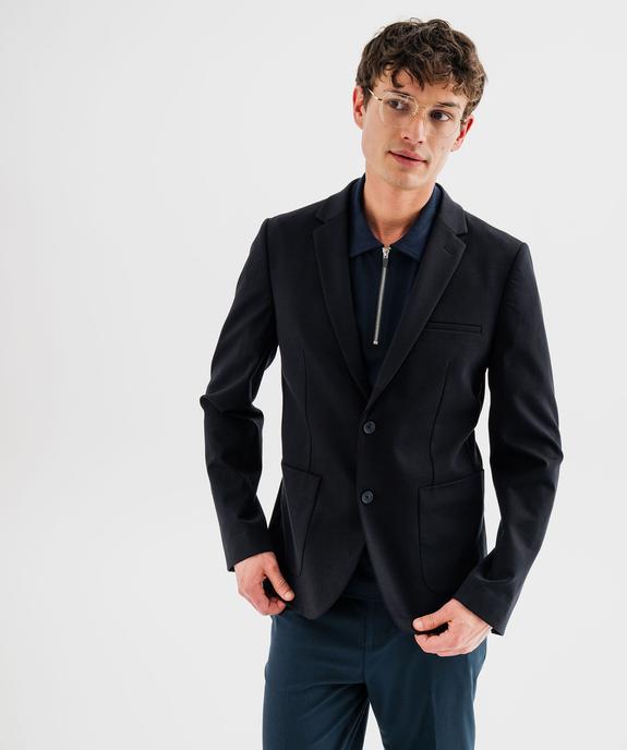 Veste de costume en maille extensible homme  vue6 - GEMO (HOMME) - GEMO