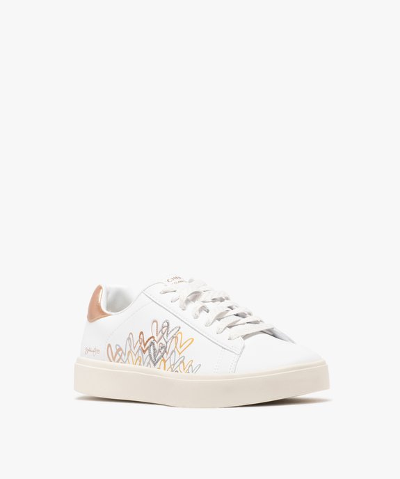 Baskets basses à lacets et détails brillants femme  - Skechers vue2 - SKECHERS - GEMO