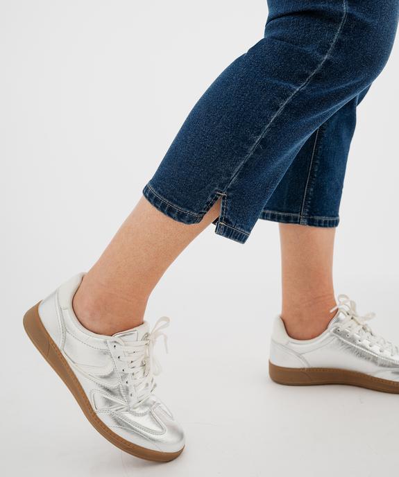 Pantacourt en jean stretch coupe slim taille normale femme grande taille vue3 - GEMO (G TAILLE) - GEMO