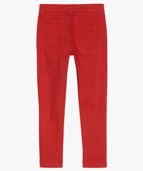 Pantalon garçon 5 poches twill stretch vue3 - GEMO (ENFANT) - GEMO