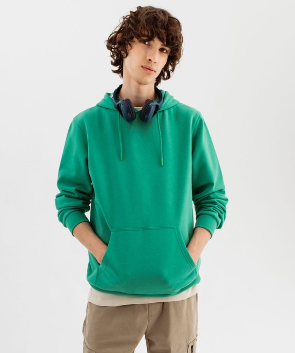 Sweat à capuche intérieur molletonné homme vue2 - GEMO 4G HOMME - GEMO