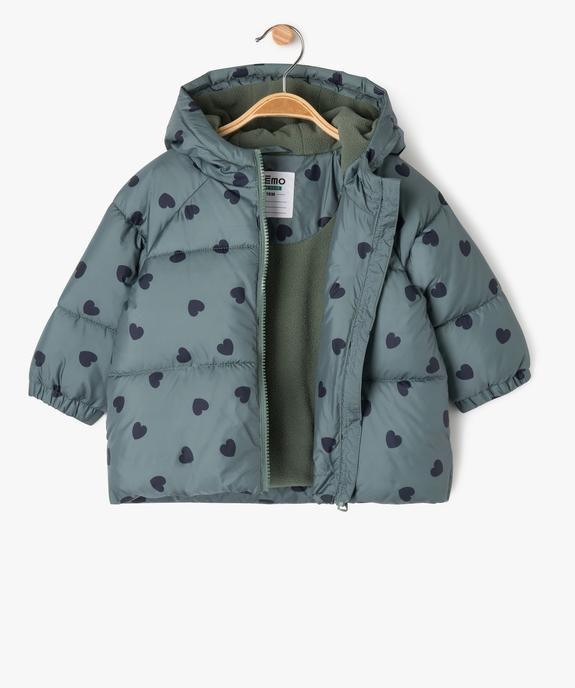 Doudoune matelassée à motifs bébé fille vue4 - GEMO 4G BEBE - GEMO