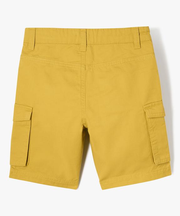 Bermuda en toile coupe cargo garçon vue3 - GEMO 4G GARCON - GEMO