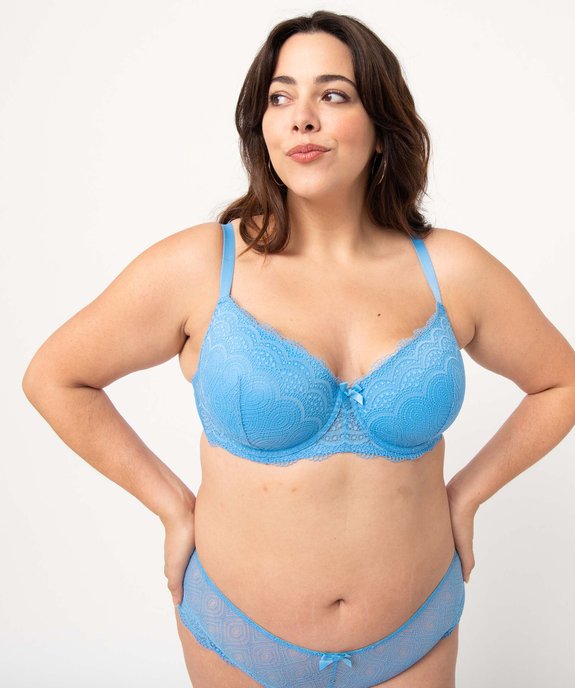 Soutien-gorge grande taille à armatures et coques fines  vue1 - GEMO(HOMWR FEM) - GEMO