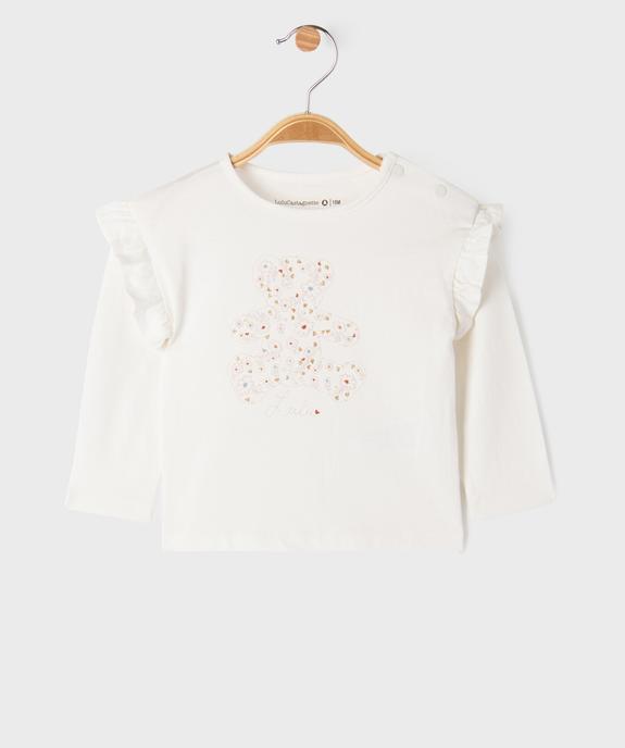 Ensemble 2 pièces bébé fille jupe à bretelles et tee-shirt - LuluCastagnette vue4 - LULU CASTAGNETTE GEMO FOR GOOD - GEMO