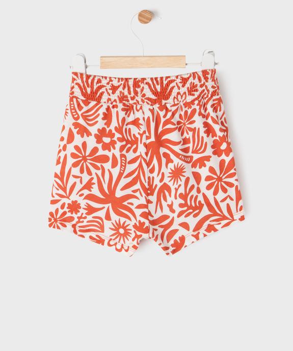 Short imprimé en maille bébé fille vue3 - GEMO 4G BEBE - GEMO