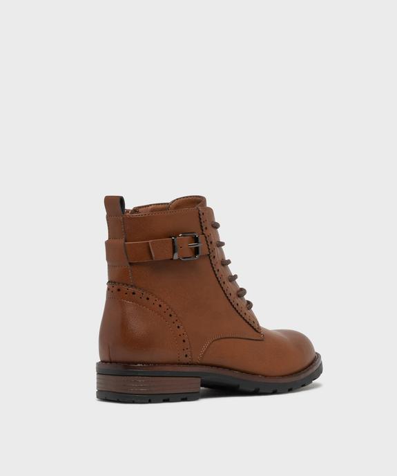 Bottines à lacets et zip élégantes fille vue4 - LOVELY WINGS GEMO FOR GOOD - GEMO