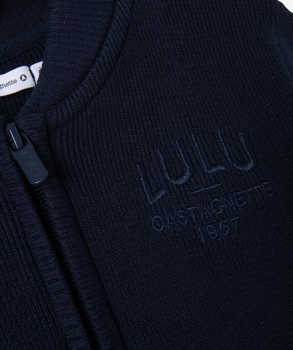 Gilet zippé en coton garçon - LuluCastagnette vue3 - LULUCASTAGNETTE - GEMO
