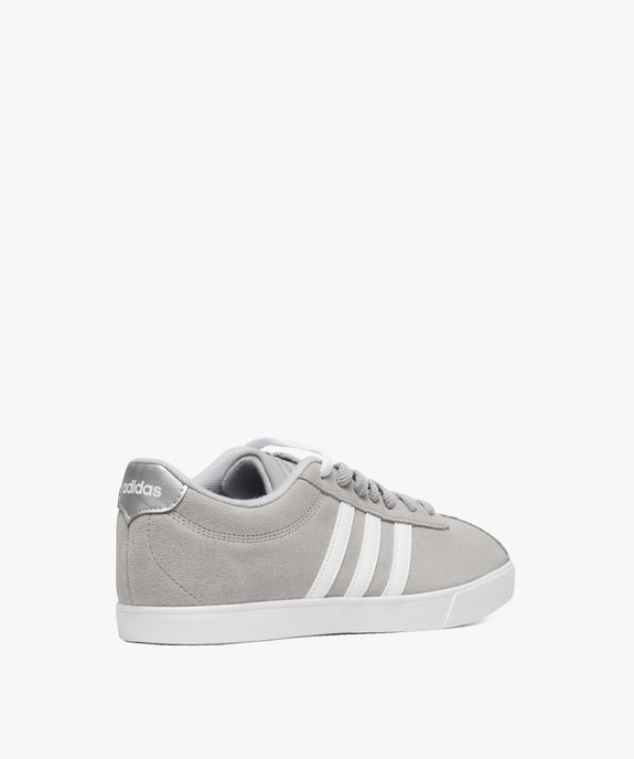 Tennis femme dessus cuir à bandes contrastantes - Adidas vue4 - ADIDAS - GEMO