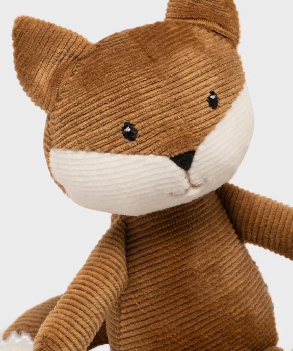 Doudou chat en velours côtelé bébé vue2 - GEMO (ACCESS) - GEMO